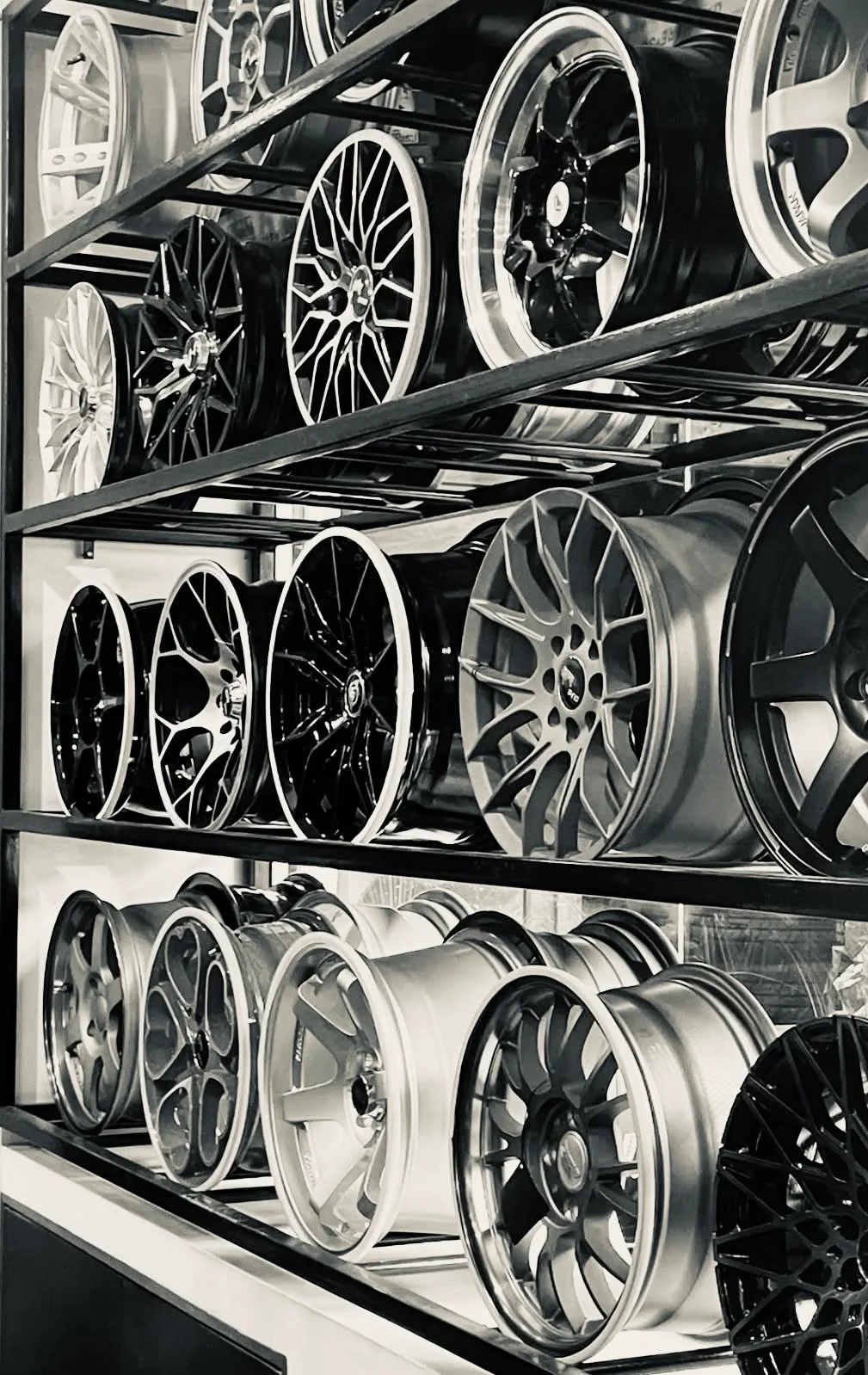 A collection of VIVE alloy wheels